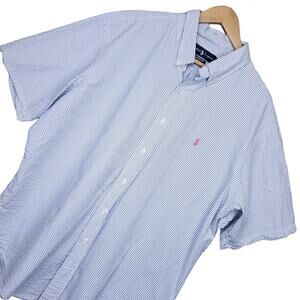 Ralph Lauren Men's Short Sleeve Button-Up Shirt Size XXL Classic Fit Stripes